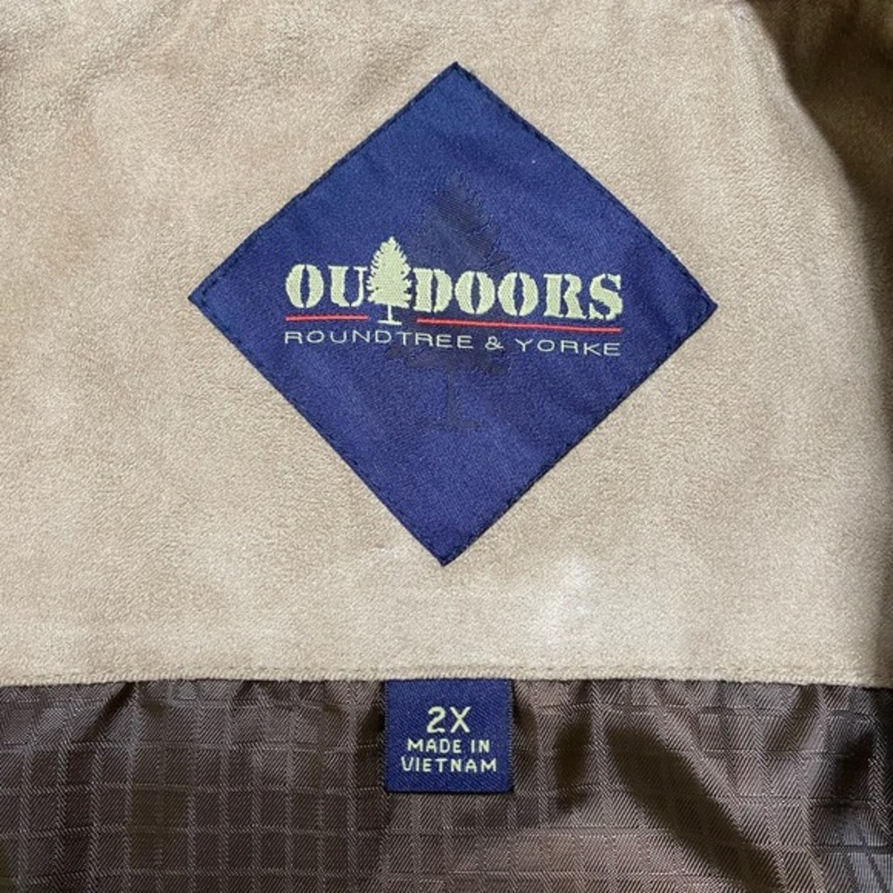 Roundtree & Yorke Jacket Mens 2X Microsuede Harrington Wind Water Resistant - Picture 5 of 15